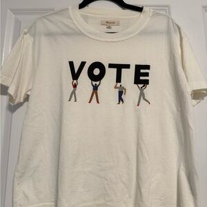 Madewell Cream 'Vote' Graphic Tee
